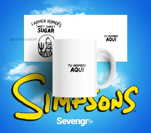 Plantilla Taza Homero - Sugar | 028
